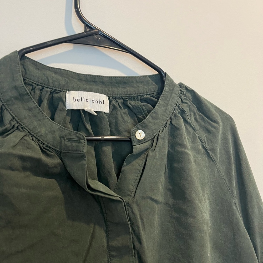 Bella Dahl Olive Button-Up Top